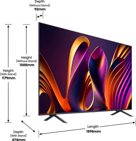 Телевізор Hisense QLED 85E7NQ PRO
