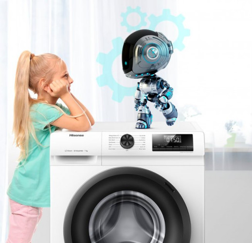 Пральна машина + бак Hisense WFQP6012VM/IRV