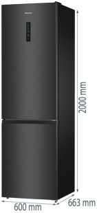 Двокамерний холодильник Hisense RB470N4EFC1