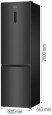 Двокамерний холодильник Hisense RB470N4EFC1