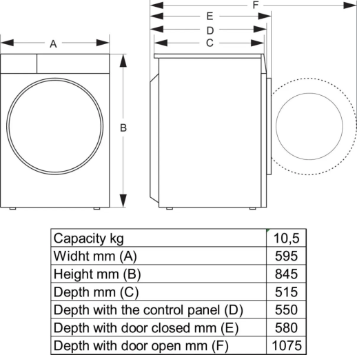 Пральна машина Hisense WF5I1045BWQ