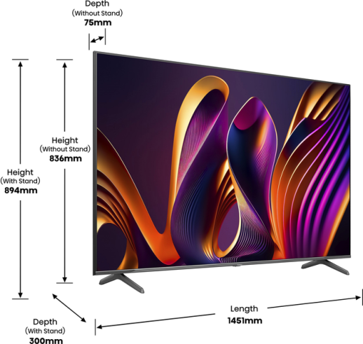 Телевізор Hisense QLED 65E7NQ PRO